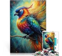 Rainbow Bird1000 Piece teenager Puzzles Family Game Stress Reliever Difficult Challenge is ideal as gifts for the whole family 38x26cm