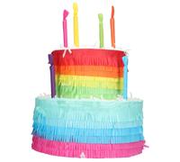 RAINBOW BIRTHDAY CAKE PINATA CHILDREN'S BIRTHDAY PARTY GAME - 25CM