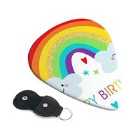 Rainbow Birthday Printed Guitar pick Guitar Plectrums for Acoustic Guitar Electric Guitar Bass Guitar - Guitar Accessories - 6 Pack 0.46mm