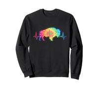 Rainbow Bison Design Men Women Kids Buffalo Bison Lovers Sweatshirt