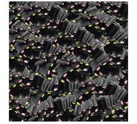 Rainbow & Black Liquorice Cartridges - Multicoloured Fruit-Flavoured Liquorice Sweets with Soft Filling - Pick n Mix Sweets Treat Mix (2Kg, Black Liquorice)