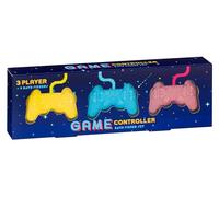 Rainbow Bliss: Set of 4 Luxurious Bath Fizzers - Transform Your Bath Time into a Colorful Oasis (Game Controller Fizzer)