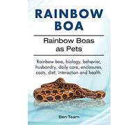 Rainbow Boa. Rainbow Boas as Pets. Rainbow boa, biology, behavior, husbandry, daily care, enclosures, costs, diet, interaction and health.