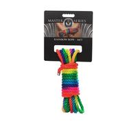 Rainbow Bondage Rope 16ft - Neon Nylon Shibari & Kinbaku Rope | Soft, Durable, Non-Slip Fetish Restraint for BDSM Play & Bedroom Bondage