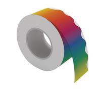 Rainbow Borders - Colorful Bulletin Board Trim | Confetti Border Colorful Dot Border | Trim for Confetti-Theme | Gradient Rainbow Borders Set | 65.6ft Gradient Classroom for Bulletin Board Desk Room