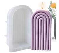 Rainbow Bow Candle Mould,Silicone U Shaped Mold, Geometric Rainbow Silicone - 3D Nonstick DIY Crafts Epoxy Resin Soap Topper Cake Fondant Candle