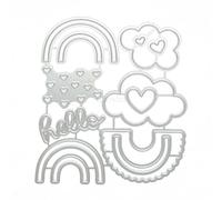 Rainbow Bridge Die Cuts for Card Making, Hello Metal Cutting Dies for Paper Scrapbooking, DIY Stencils for Album Party Wedding Festivals Decoration