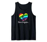 Rainbow Bridge Shirt Paw Prints Heart Never Forgotten Tank Top