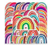 Rainbow Bridge Stickers |50Pcs Rainbow Theme Waterproof Vinyl Decals