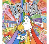 Rainbow Brite 1 500+ Sticker Book Mega Sticker Pack Cute Stickers for Teens Kids & Teachers Retro Stationery Supplies Kids Crafts Essentials C