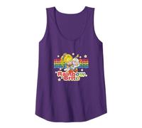 Rainbow Brite & Sprite Vintage Star Stripes Distressed Logo Tank Top