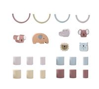 Rainbow Building Block Arched Stacking Toy for Baby Development Balance Preschool Toddler Board Game Educational Wooden for Kids Baby Wood Educational Sensory Infant Bath