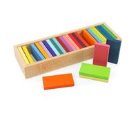 Rainbow Building Blocks Educational Wooden Building Toy Shape Sorting Blocks Stacking Puzzle Set Motor Skill Development Creative Activities Suitable, Bar