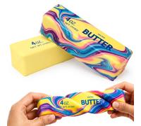 Rainbow Butter Squishy 2 Styles,2Pcs Butter Squishy Fidget Toys, Slow Rebound Squishy Butter Stick , Sensory Stress Relief Toys for Kids & Adults