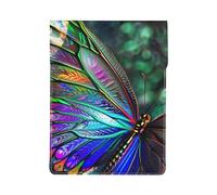 Rainbow Butterfly Printed Laptop Sleeve Bag 13-Inch - Leather Laptop Sleeve Case Shockproof Protective Computer Cover Bag