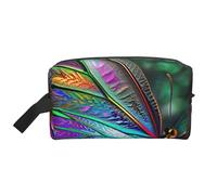Rainbow Butterfly Printed Makeup Bag Travel Portable Cosmetic Bag Large Capacity Makeup Case Toiletry Handbag Organiser for Women