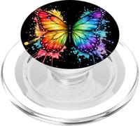Rainbow Butterfly Wings Graphic apparel for Men Women Kids PopSockets PopGrip for MagSafe