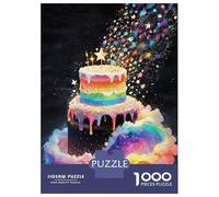 Rainbow Cake 1000 Piece Jigsaw Puzzle Paper for Adults Fantasy Night View Relaxing 70x50cm/1000pcs