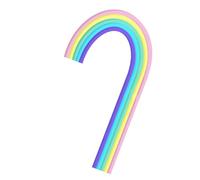 Rainbow Cake Toppers Decoration For Fruit And Dessert Display Multipurpose Embellishment Birthday Party Supplies Celebration Adornment