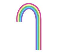 Rainbow Cake Toppers Decoration For Fruit And Dessert Display Multipurpose Embellishment Birthday Party Supplies Celebration Adornment