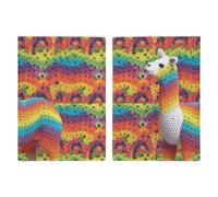 Rainbow Camel Pattern Passport Holder for Adult,PU Leather Passport Cover with Card Slots,Minimalist Wallet with Zipper