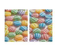 Rainbow Candy (3) PU Leather Passport Holder, Multiple Pockets Passport Cover, Travel Document Organizer for Men Women