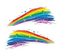 Rainbow Car Sticker, Waterproof Window Decal with Vivid Colors, Eye-Catching Auto Decoration for Cars, Bikes, Doors, Friends & Colleagues, Outdoor Creative Sticker