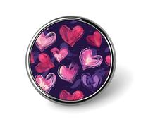 Rainbow Cartoon Cat Lapel Pin Fashion Brooch Pin Cute Button Badges Round Button Pins Enamel Pins Metal Pinback for Hat Shirt Clothing Bags Decoration, Red Shape Image, Circular