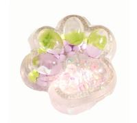 Rainbow Cat Paw Squishy, Handmade Colorful Taba Squishy Silicone Squeeze Toys Cat Themed Gifts Fidget Toys (C)