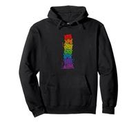 Rainbow Cats Stack Love Gay Queer Pride Month Pullover Hoodie