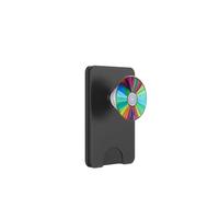 Rainbow CD Disc Music Retro Shine Pattern Illustration Print PopSockets PopWallet for MagSafe