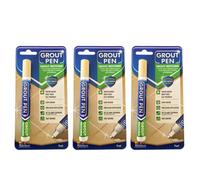Rainbow Chalk 3 Pen X Ivory Grout Pens - Designed For Restoring Tile Grout