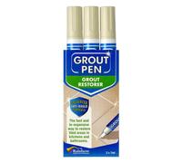 Rainbow Chalk 3 X Ivory Grout Pens - Designed For Restoring Tile Grout