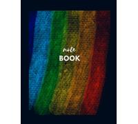 Rainbow Chalk Art Notebook: College Ruled Composition Book, 8.5 x 11 Inches, Large Lined Journal for School and Office