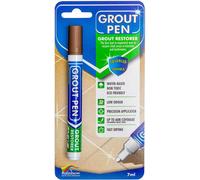 Rainbow Chalk Grout Pen - Designed For Restoring Tile Grout In Bathrooms & Kitchens (Brown)