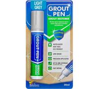 Rainbow Chalk Large Grout Pen - Designed For Restoring Tile Grout In Bathrooms & Kitchens (Light Grey)