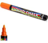 Rainbow Chalk Liquid Orange Marker 15mm Chalk Pen Large - Nib