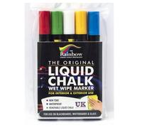 Rainbow Chalk Liquid Orange Marker 5mm Chalk Pen - Chisel Nib