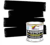 Rainbow Chalk Markers Blackboard Paint - Matt Black, 250 ml | Water Based & Non-Toxic | Suitable for Dry and Liquid Chalk Markers | For Interior & Exterior Use on Wood, Metal, Wall, Glass