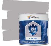 RAINBOW CHALK MARKERS Floor Paint - 5L Light Grey Heavy Duty & Hard Wearing, Water-Based Indoor & Outdoor Floor Paint Non-Slip Satin Finish Garage Floors, Warehouse, Concrete, Stone & Patio Floors