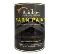 Rainbow Chalk Markers Garden Wood Paint - 2.5L Brown | Matte Water-Based Shed, Barn, Exterior Wall & Wooden Building Paint | Durable Acrylic Coating Prevents Mould & Unlikely to Flake, Crack or Fade