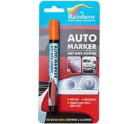RAINBOW CHALK MARKERS LTD Orange Auto Marker - Removable Paint For Auto Body Panels And Windscreens Wet Wipe Non Permanent Windscreens Water Proof Wet Wipe Display