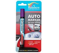 RAINBOW CHALK MARKERS LTD Violet Auto Marker - Removable Paint For Auto Body Panels And Windscreens Wet Wipe Non Permanent Windscreens Water Proof Wet Wipe Display