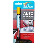 RAINBOW CHALK MARKERS LTD YELLOW AUTO MARKER - REMOVABLE PAINT FOR BODY PANELS AND WINDSCREENS