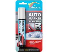 Rainbow Chalk Markers White 15 mm Tip Car Marker Pen, Window Marker