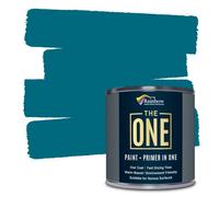 Rainbow Chalk The Indoor Outdoor One All-In-One Paint & Primer Midnight Matt, 250 Ml Multi-Surface 1 Coat Formula Easy Decorating For Home Low