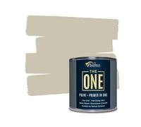 Rainbow Chalk The Indoor Outdoor One All-In-One Paint & Primer Midnight Satin, 1 L Multi-Surface Coat Formula Easy Decorating For Home Garden