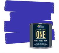 THE ONE All-In-One Paint & Primer - Blue Satin, 2.5 L | Multi-Surface 1 Coat Formula | Easy Indoor & Outdoor Decorating for Home & Garden Walls, Floors & Furniture | Durable, Water-Based & Low VOC