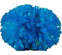 Rainbow Cheerleading Pom Poms for Kids Adults, 2 Pcs Iridescent Orange Cheer Poms with Baton Handle, Cheering Squad Pom Poms for Team Spirit Dance School Sport Games holiday cheer prom sports team dan