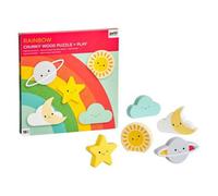 Rainbow Chunky Wood Puzzle + Play - Brand New And Sealed